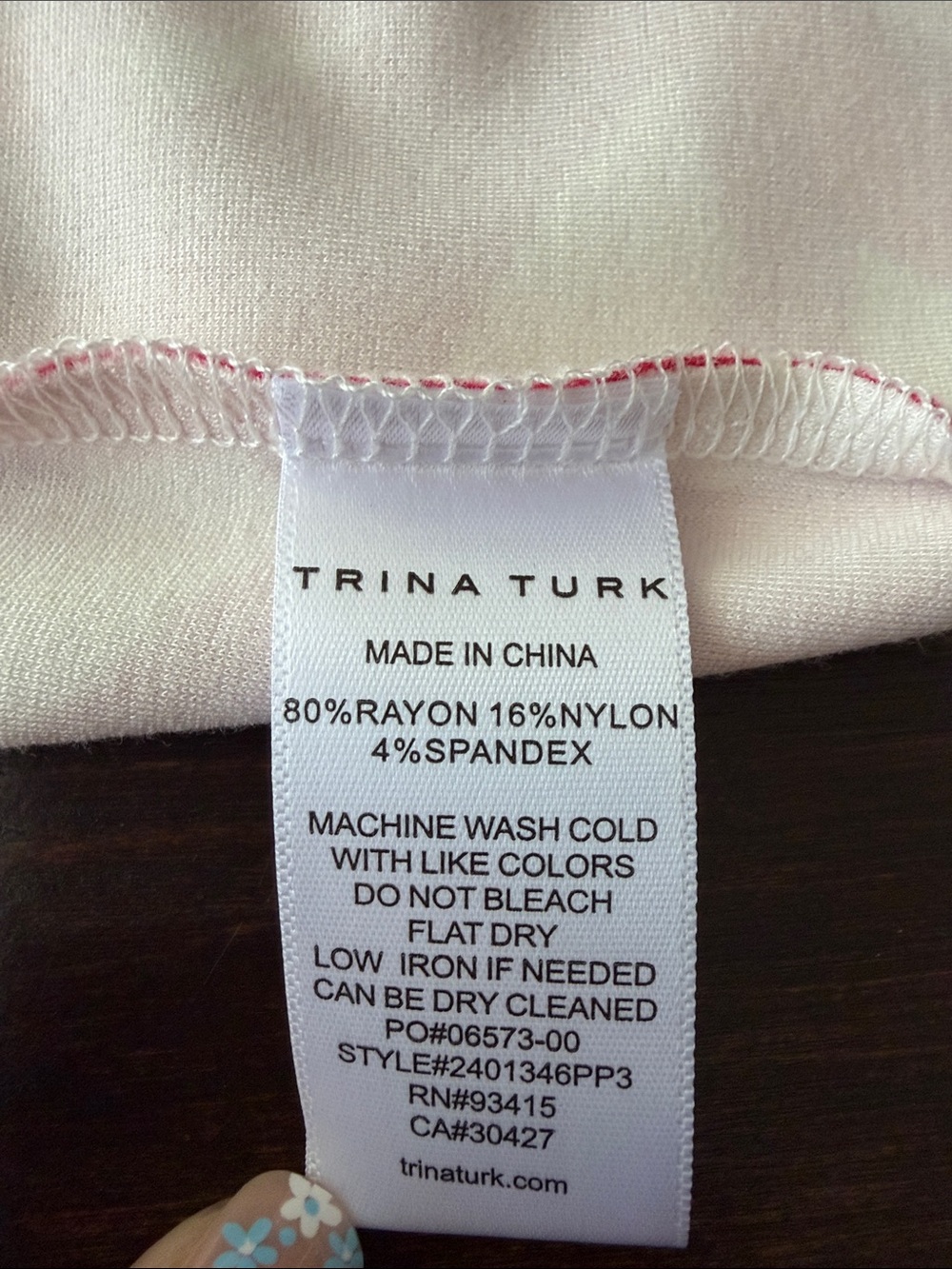NWT Trina Turk Pink and White Floral Halter Mini Dress - Picture 5 of 5